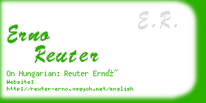 erno reuter business card